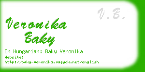 veronika baky business card